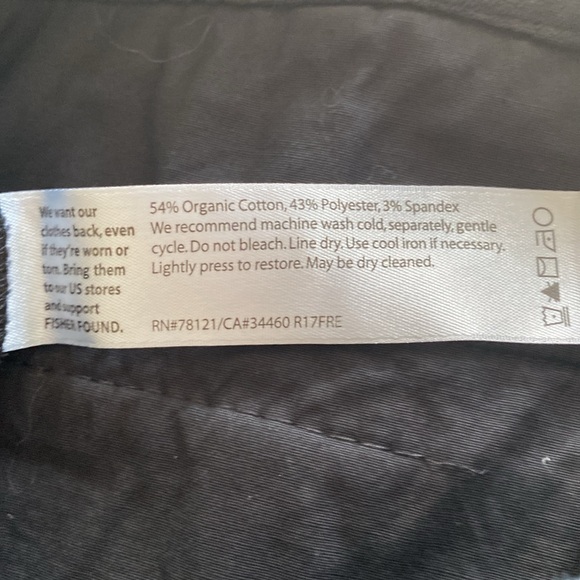 Textured Ankle Slit Black Pants - Picture 7 of 8